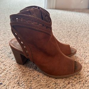 Maurices Brown Booties Size 8